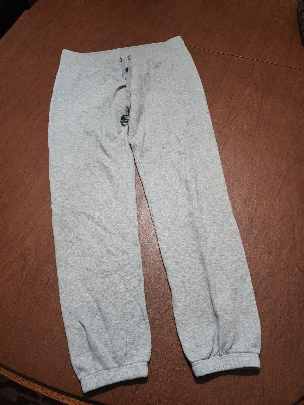 Heather Gray Cozy Drawstring Jogger Pants